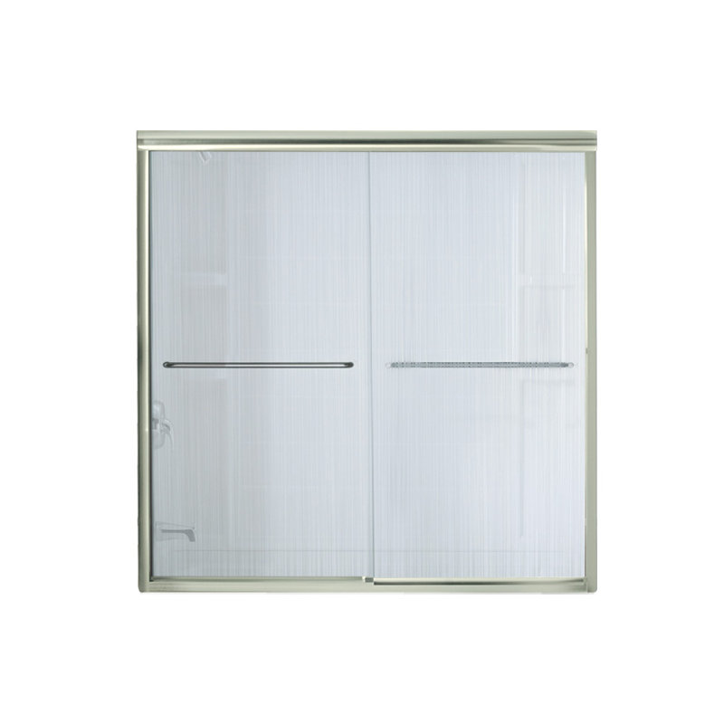 Finesse - W x 58.07'' H Bypass Door Frameless Tub Door with, Nickel