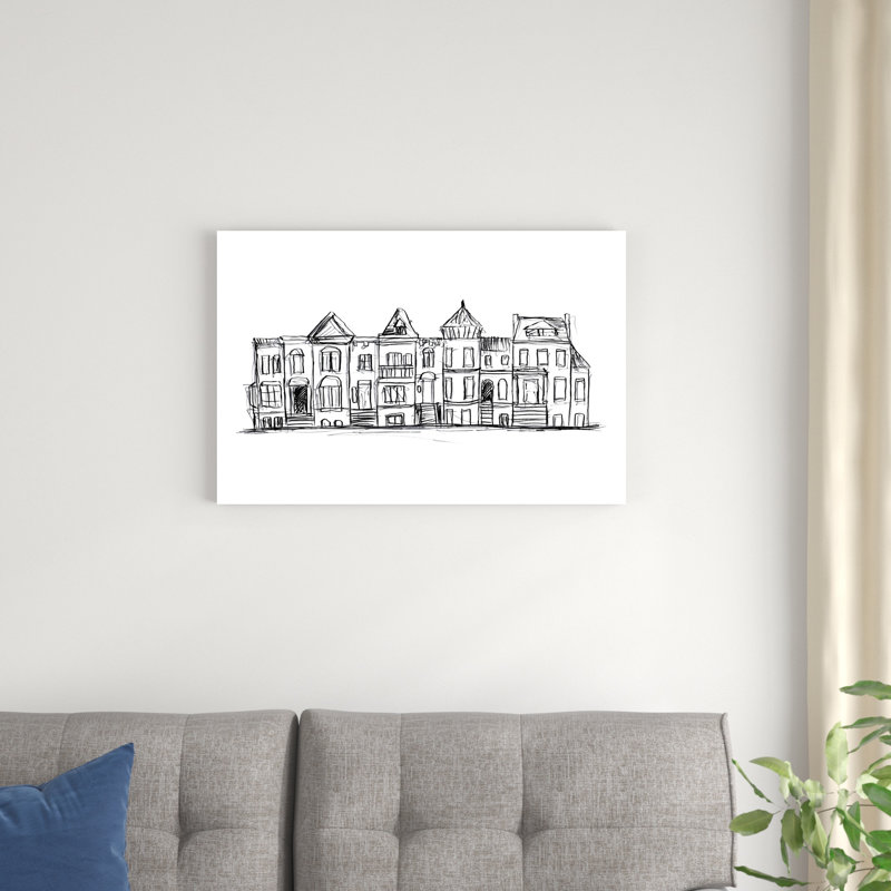 Maisons en rangée II, H 20 po x l 30 po x P 1,25 po