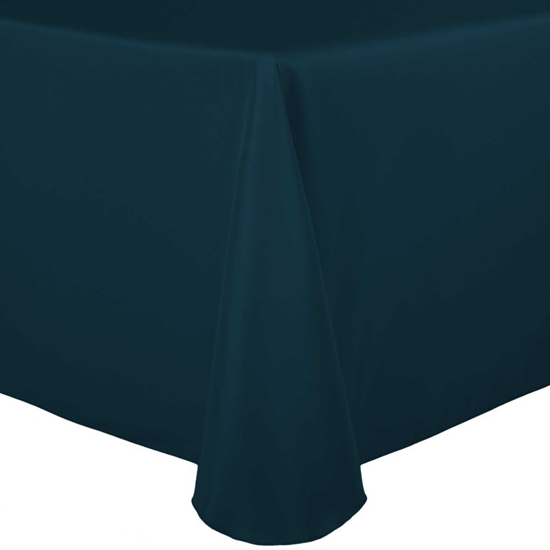 Solid Color Round Tablecloth, 120" x 72", Lagoon, 10