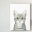 « cat portrait iii », peinture sur toile tendue-544542716