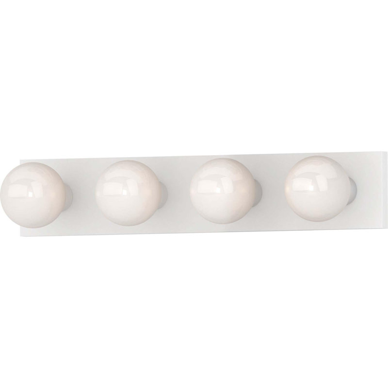 Luminaire pour meuble-lavabo 4 lumières blanc