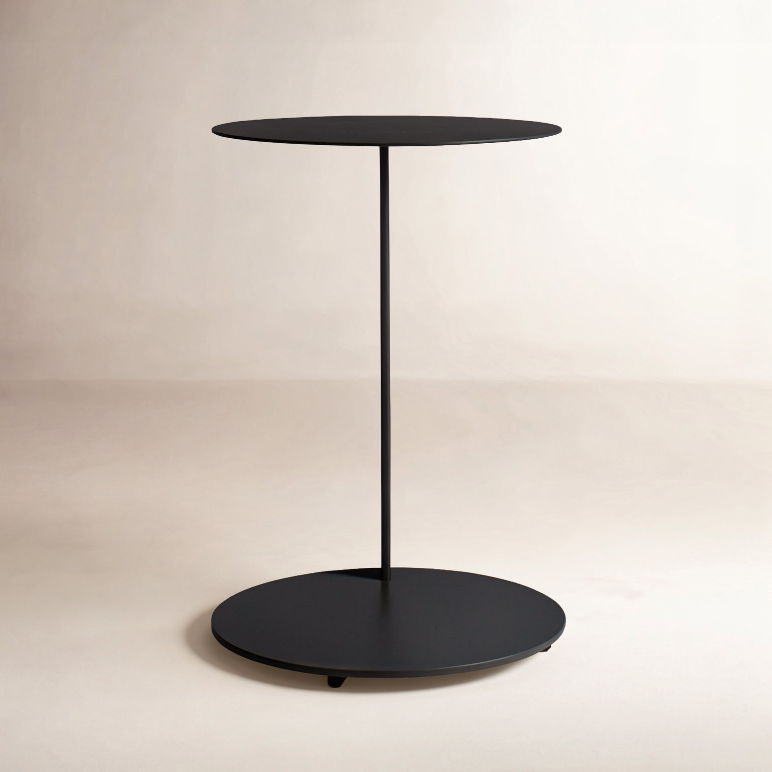 Note End Table, Black, 25" H x 16" W x 16" D