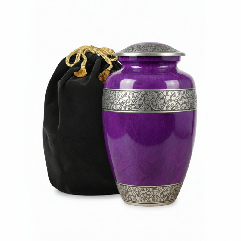 Urne émeraude Grace, Mauve