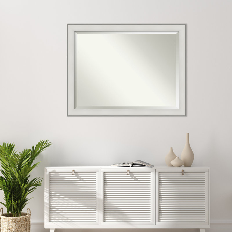 Dyana Flat Wall Mirror, 35" x 45", White