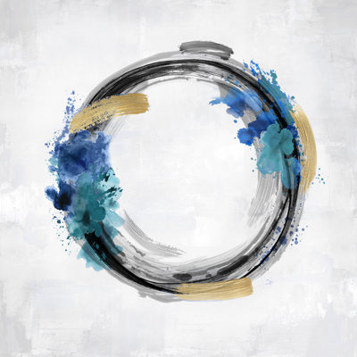 Circle Abstract 2 - Wrapped Canvas Painting