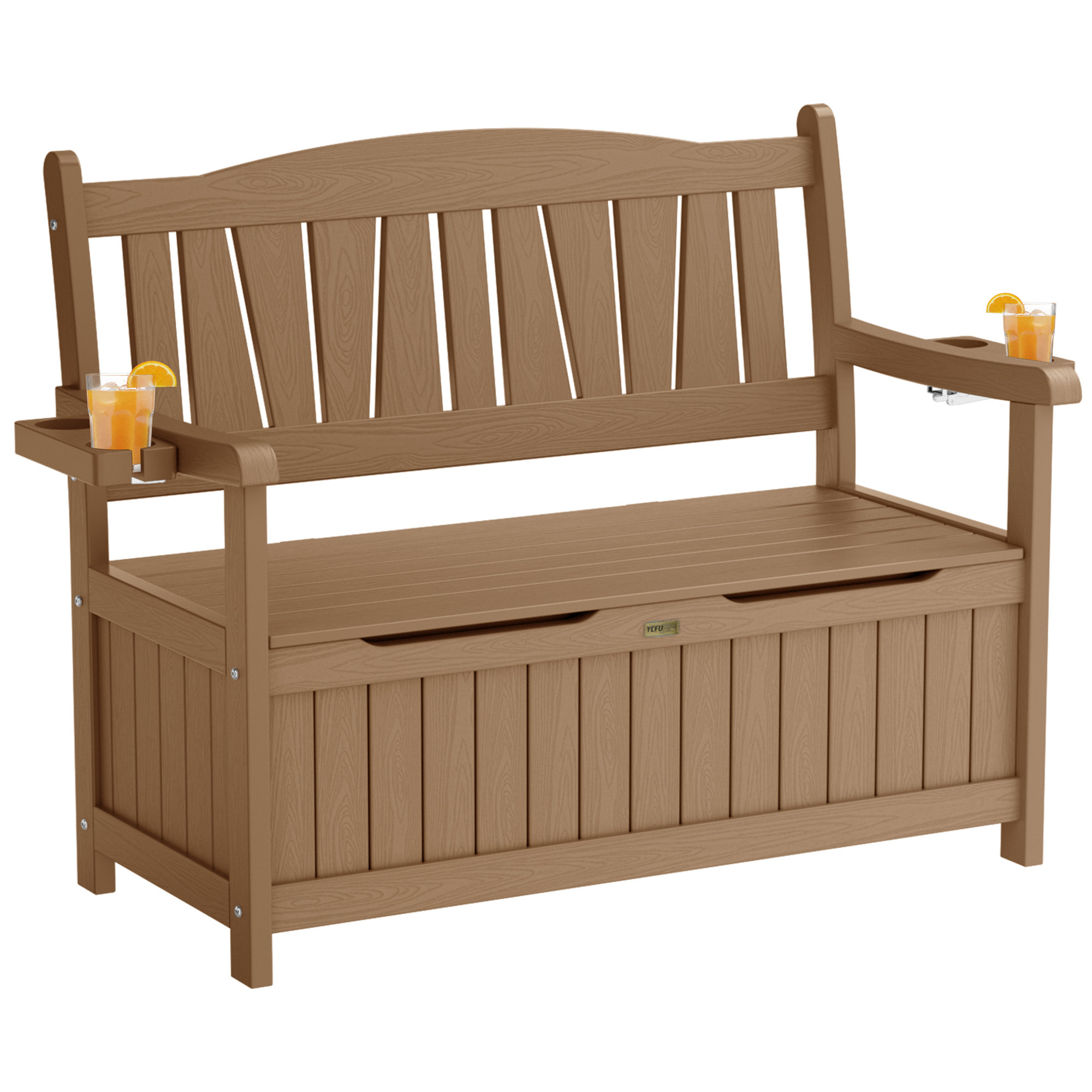 HERACLES Storage Bench Deck Box For Patio Furniture, Front Porch Decor ...