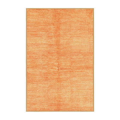 Tapis décoratif orange contemporain