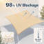 Toile d'ombrage rectangulaire 7 'x 12'-84546085