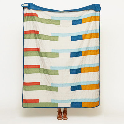 Stamp Quilted Throw Blanket