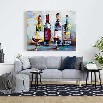 Wine Tasting Canvas - Gastronomy Kitchen Home Decor Art