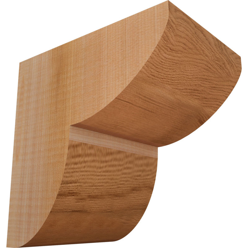 Corbeau Crestline, H 8 po x l 5,5 po x P 8 po, Lisse, Cèdre rouge