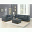 Repose-pieds modulaire contemporain avec revêtement en chenille-917634918