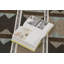 Scandinavian Wool Geometric Area Rug in Beige, Brown, Blue