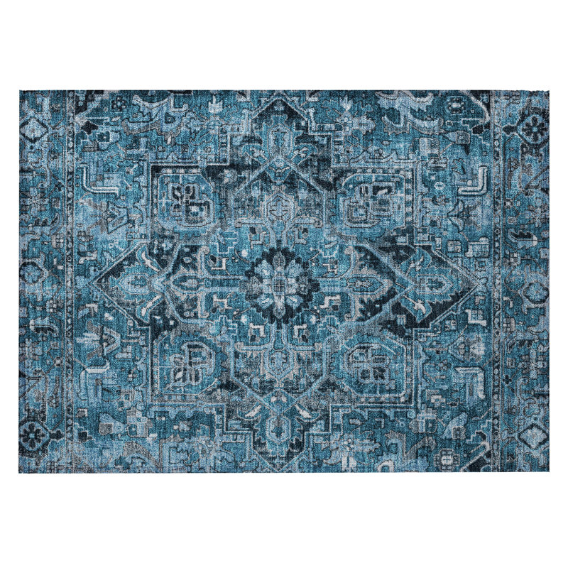Tapis rectangulaire Lombux avec envers antidérapant