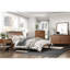 Table de chevet transitionnelle avec tablette ouverte et finition brune Abbotstown