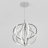 Graicen 10 - Light 20"W Dimmable LED Globe silver Metal Modern Chandelier for Dining Room or Kitchen