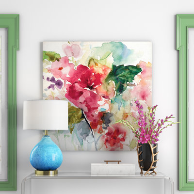 " Citrus Floral Punch " Painting Print