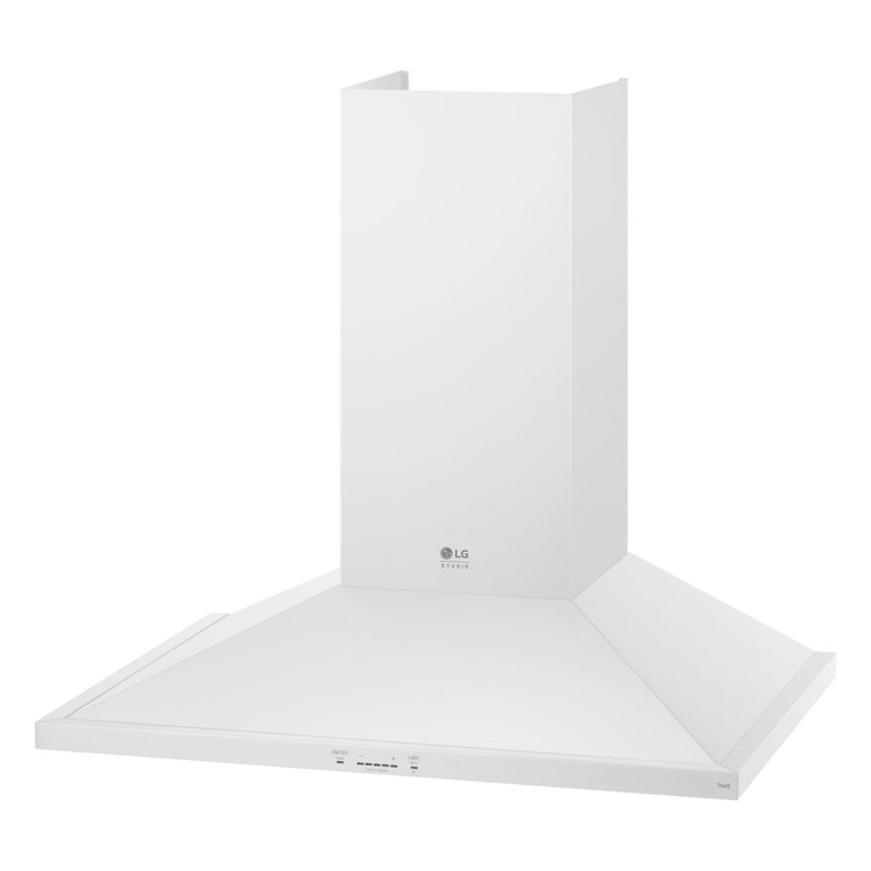 36" 600 CFM Ducted Wall Mount Range Hood with Nightlight, Wi-Fi, Remote Control Included, Gray, 36"
