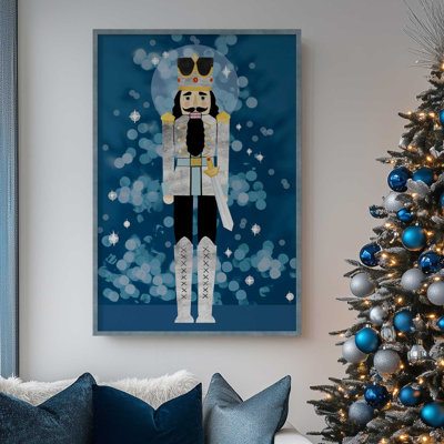 Casse-noisette classique en bleu I print dans un cadre