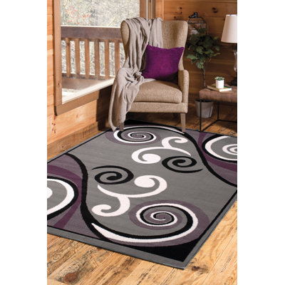 Bailes Synthetic Abstract Indoor Rug