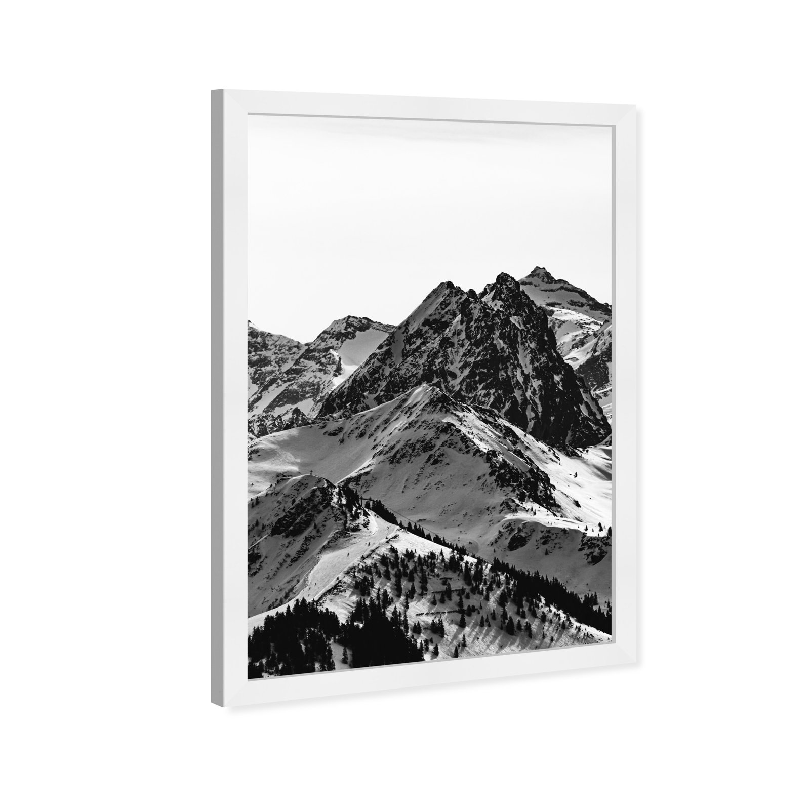 Up The Mountain by Oliver Gal, 32" H x 22" W x 0.5" D, White