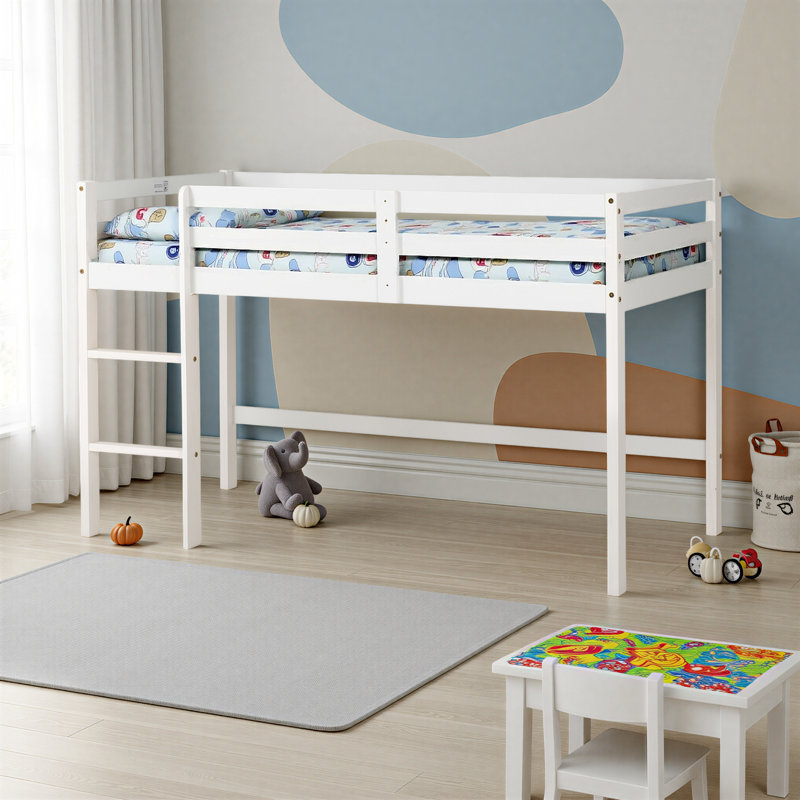 Weir Single (3') Bed Loft Bed, White