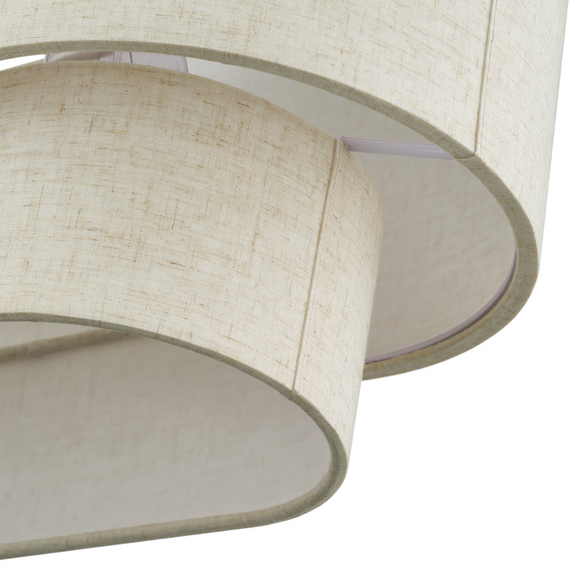Grand lustre linéaire en bronze anglais à 4 lumières Aselin, Bronze, H 20,5 po x l 10 po x P 36 po, Quatre lumières