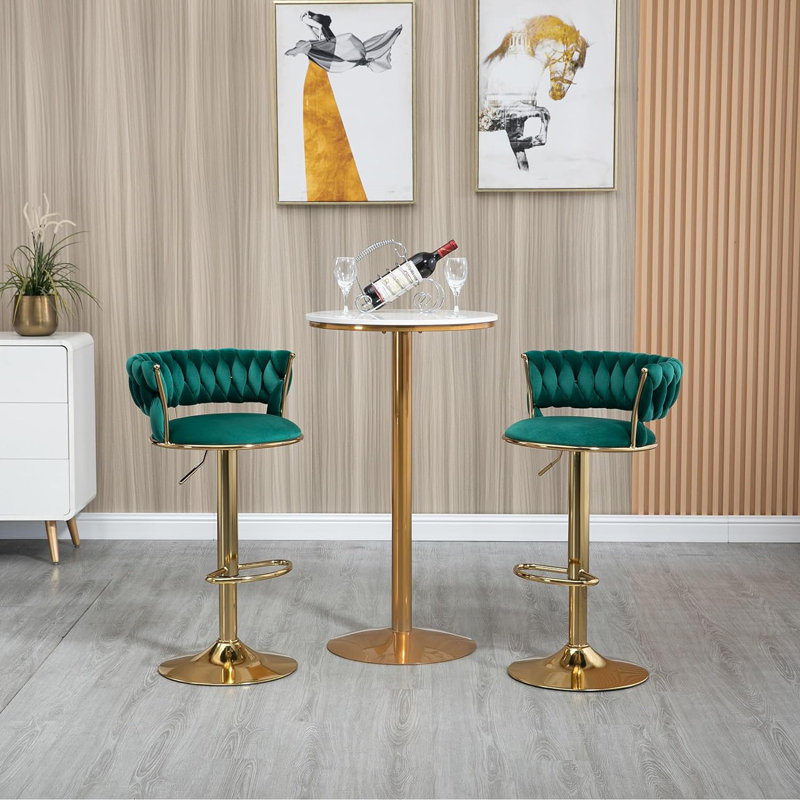Tabouret pivotant Treco, Vert