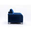 Velours bleu de 78,89 po Largeur pour une assise spacieuse remplie de mousse et durable