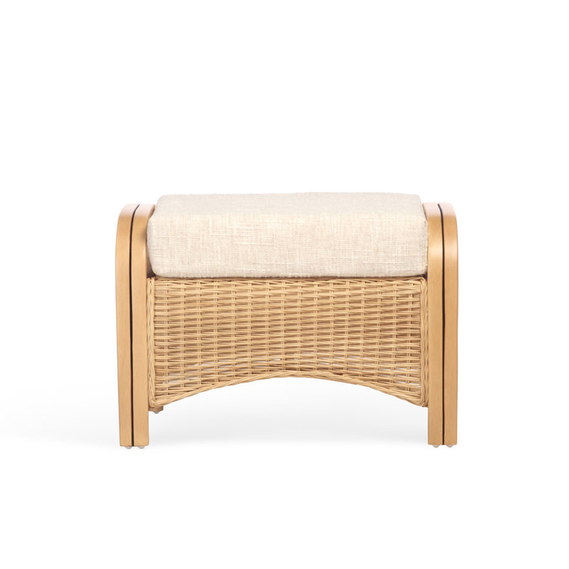 70cm Wide Solid Colour Footstool Ottoman