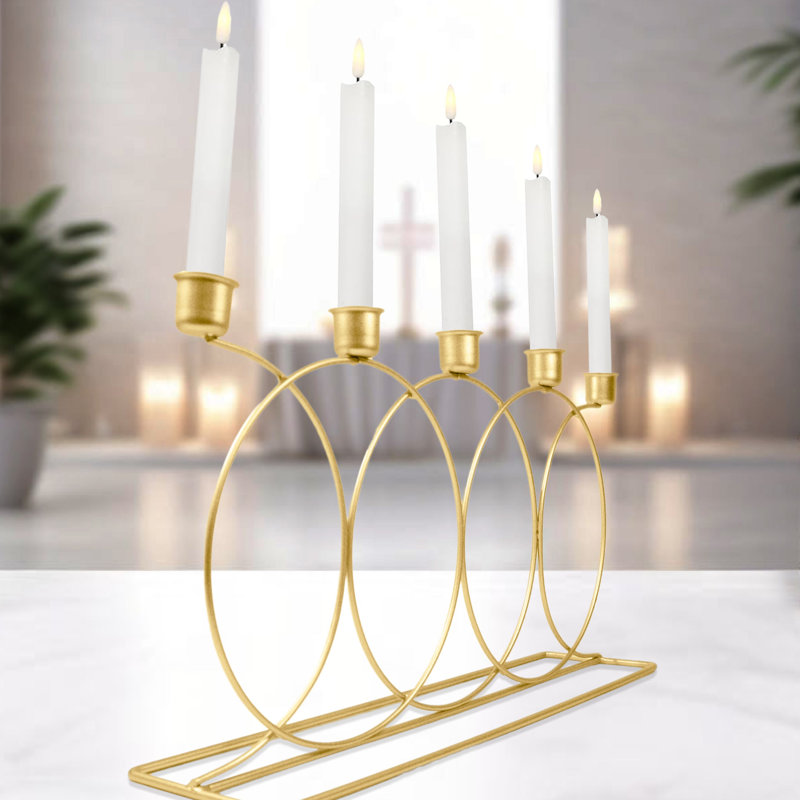 9'' H Metal Candlestick