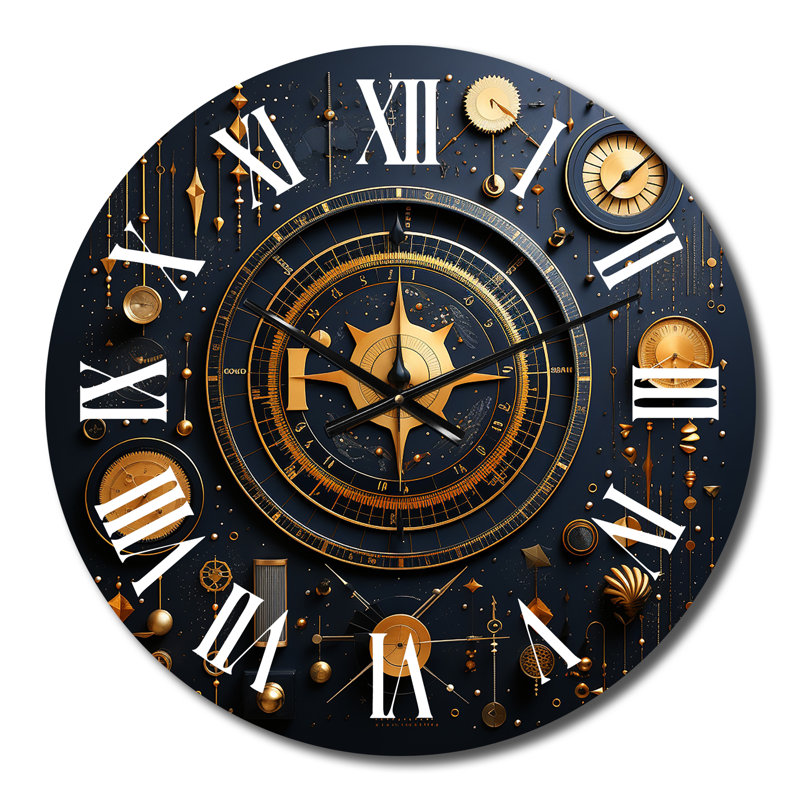 Horloge murale en métal, Médium