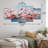 Pink And Blue Cherry Blossom I Cities & Countries Wall Decor on Metal