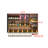 Wall-Mounted Iron Wine Rack with Glass Hooks