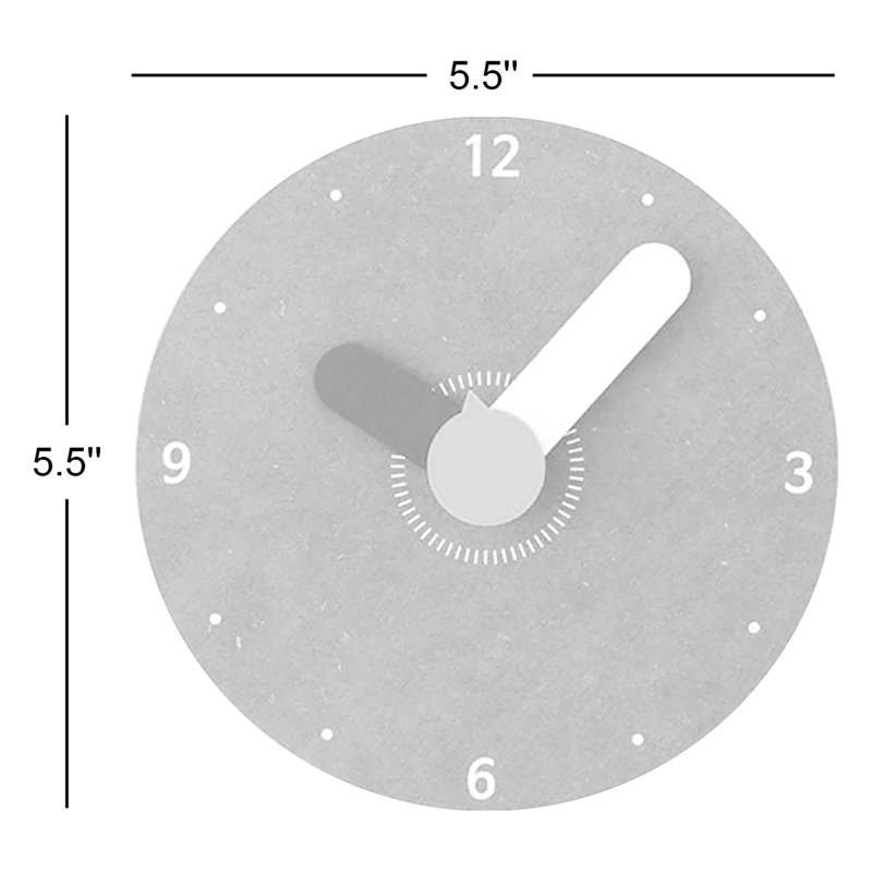 Jordi 5.5'' MDF Wall Clock, Yellow