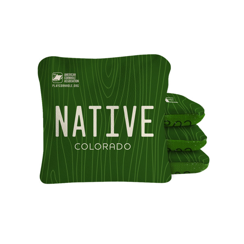 Colorado Native Synergy Pro Cornhole Bags, Green