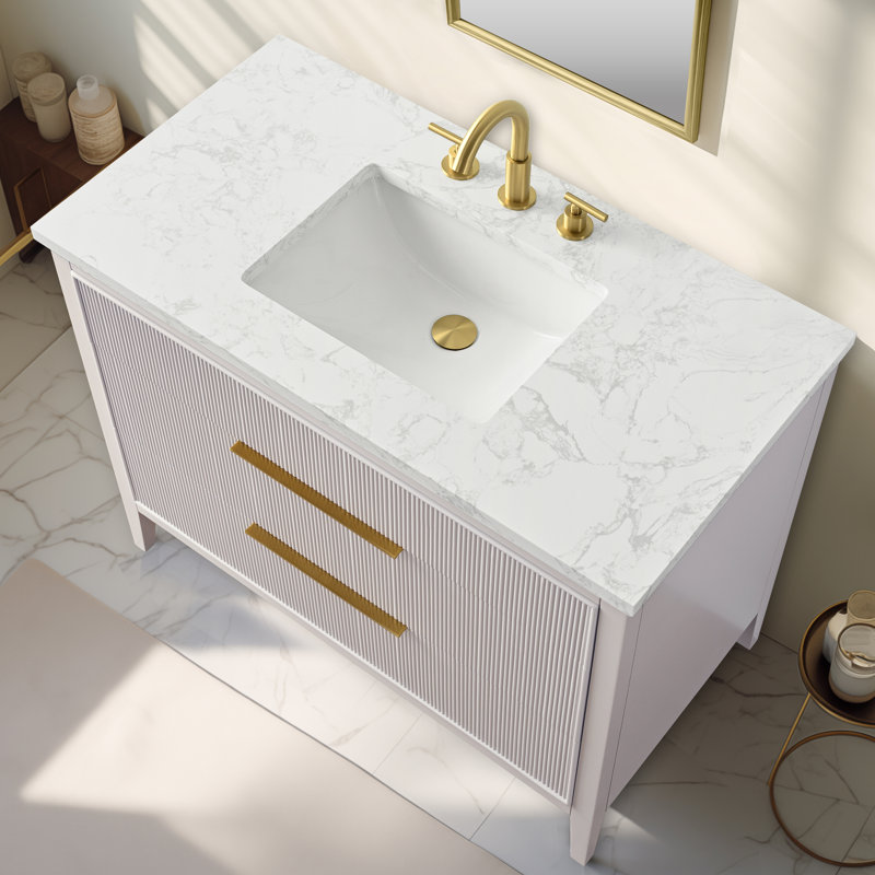 Emma 42" W Single Vanity, Taupe
