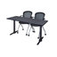 Table de formation Neyamiah Cain T-Base et 2 chaises gigognes Cadence-32554021-32554017