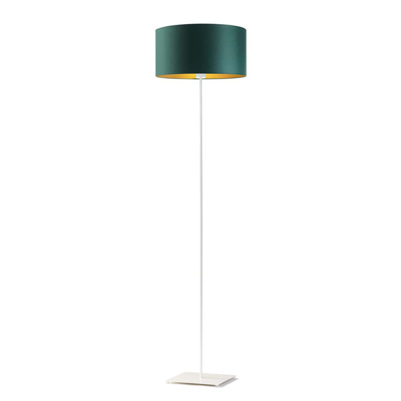 Eadey 156 H cm Traditional Floor Lamp, Green, White