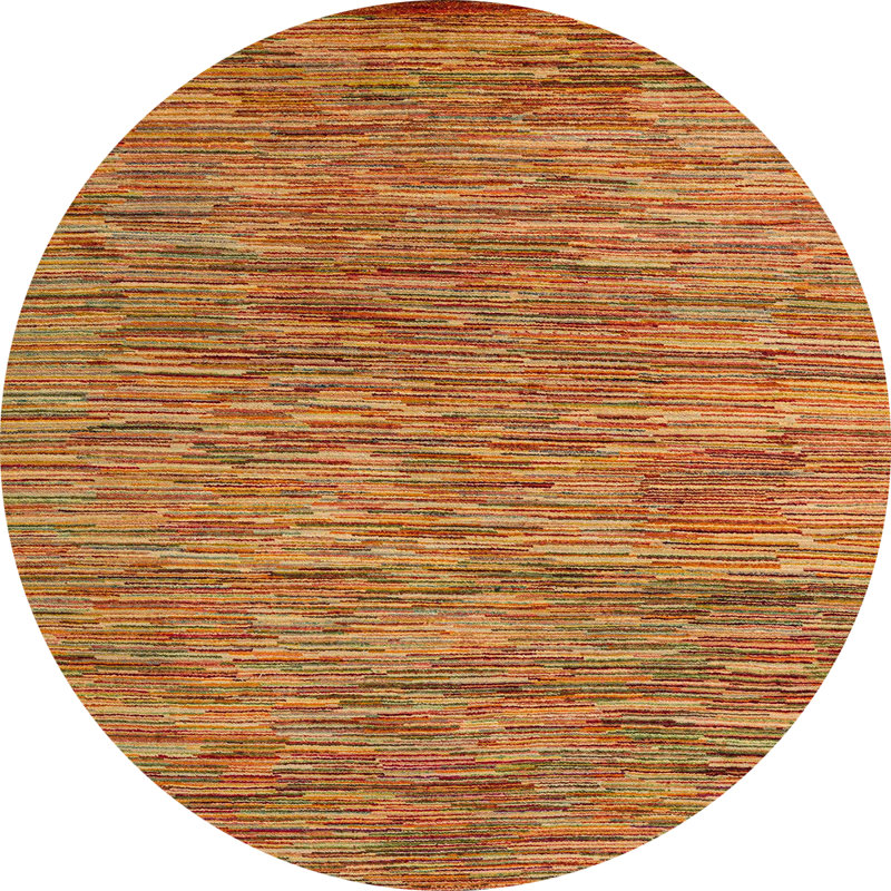 Abstract Indoor Rug, Round 7'