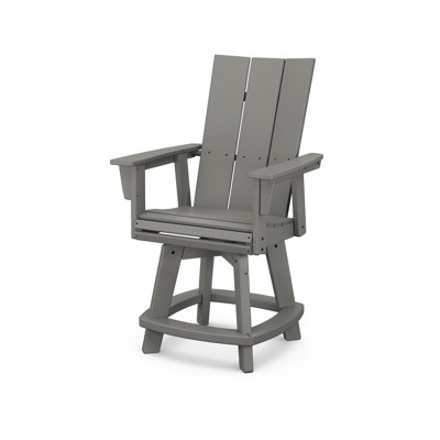 Chaise de comptoir pivotante Modern Curveback Adirondack
