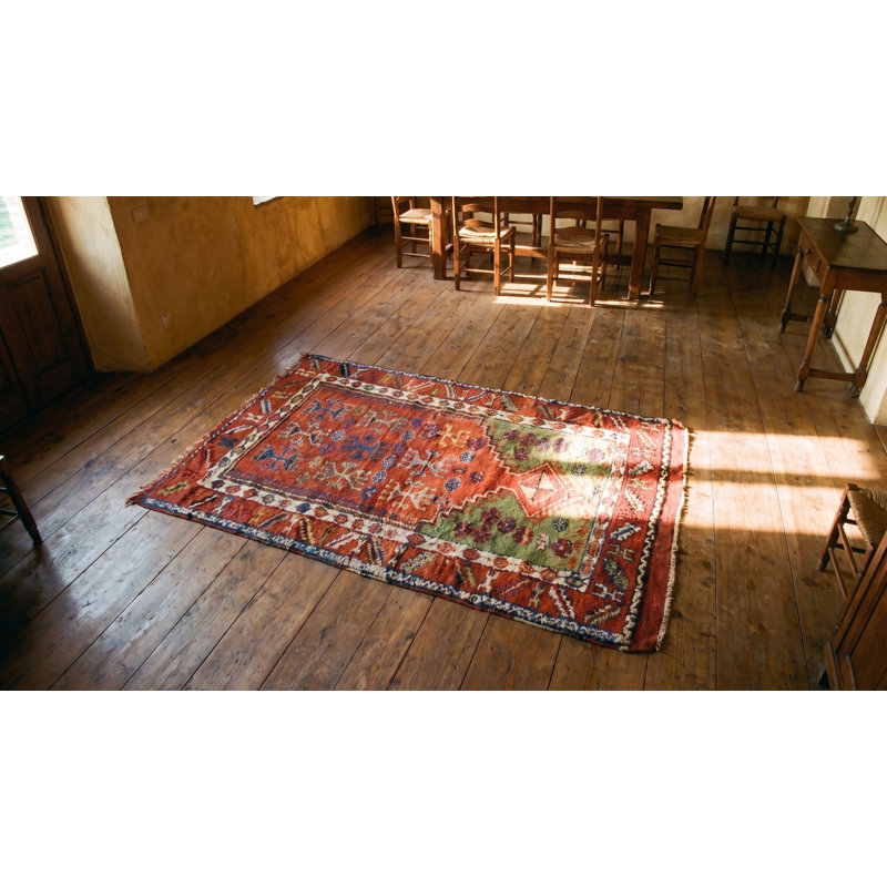 Small Tribal Geometric Antique Turkish Yuruk 19th Century Muslim Prayer Rug