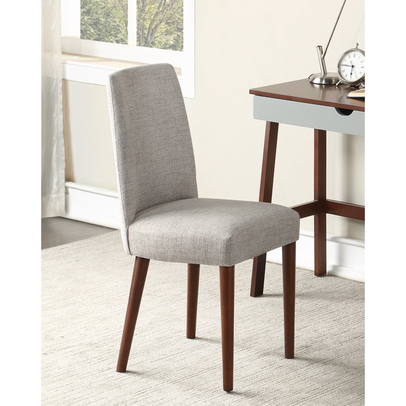 Chaise avec assise et pieds en textile gris - Housse pour meuble