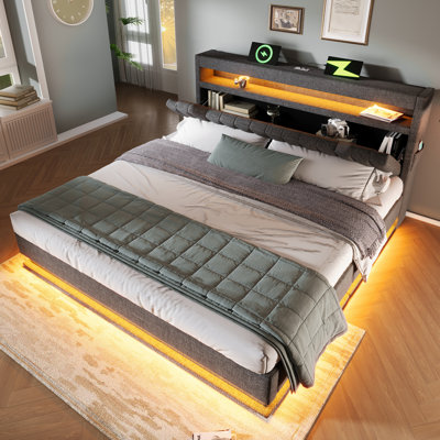 Metal Ottoman Storage Bed