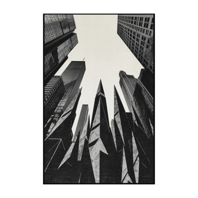 Tapis gris doux et moelleux à motif géométrique moderne et contemporain Olivet