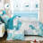 7-Piece Coastal Beach Comforter Set, Ocean Nautical All-Season Bedding-122815442-122815443