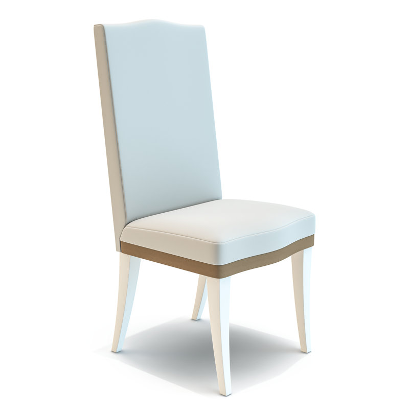 Fino 17.7'' H Fabric Upholstered Parsons Chair, White, White