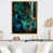 Toile avec cadre flottant or