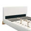 Elegant Boucle Bed, une pièce maîtresse de chambre à coucher luxueuse et confortable, pleine grandeur, blanc-115724828
