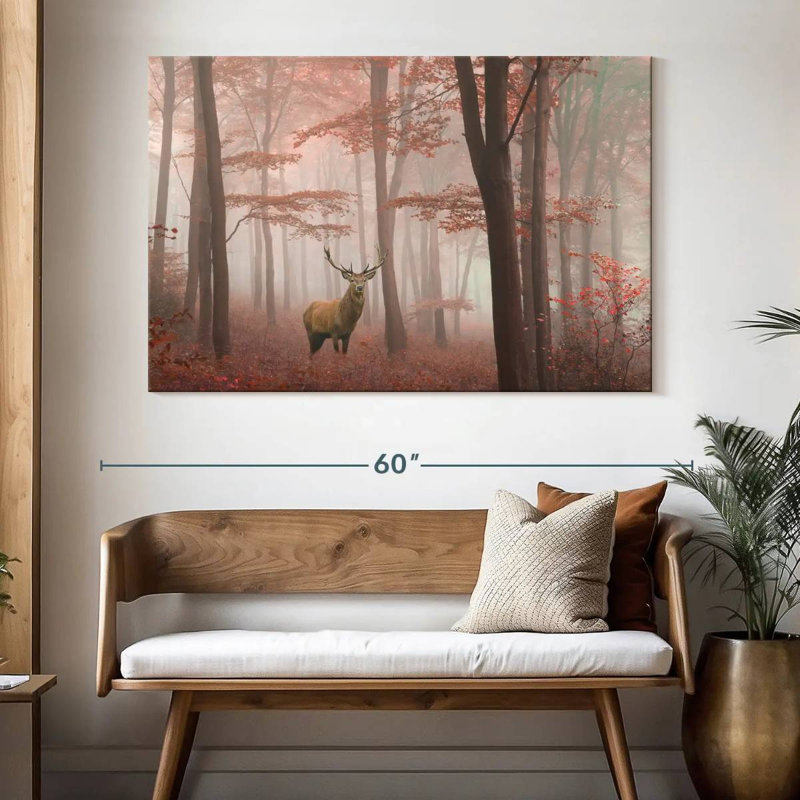Brampt Elusive Red Deer, 34" H x 51" W